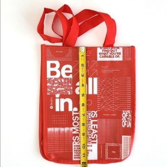Lululemon 3 Reusable Totes Caryall Red  Black Be all in - Picture 8 of 9